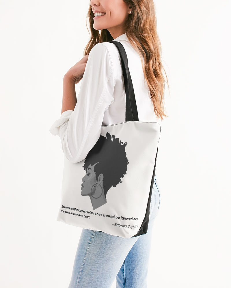 By Sabrina Signature Tote Canvas Zip Tote