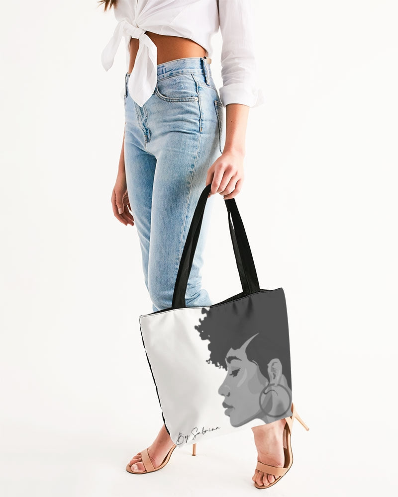 By Sabrina Trend Tote Canvas Zip Tote